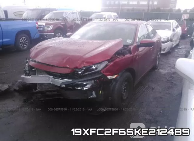 19XFC2F65KE212489 фото 3