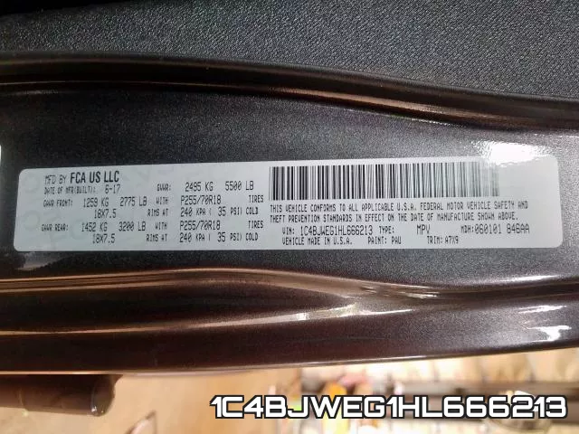 1C4BJWEG1HL666213 фото 2