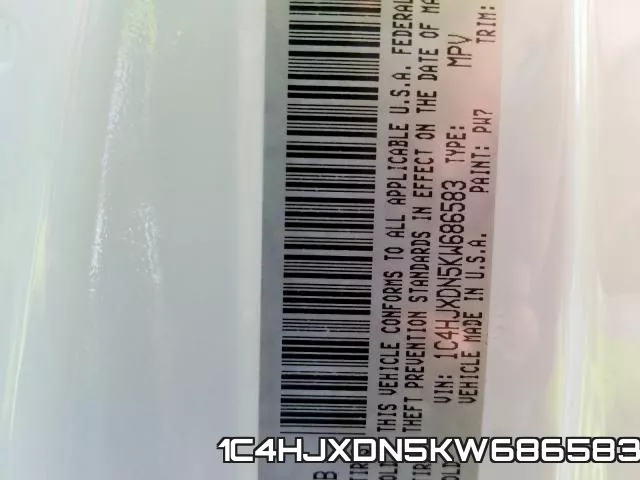 1C4HJXDN5KW686583 фото 2