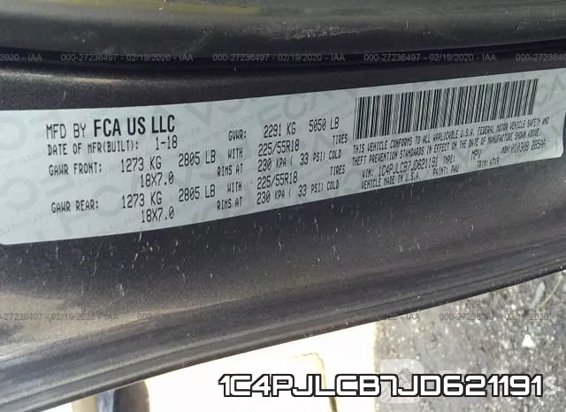 1C4PJLCB7JD621191 фото 10