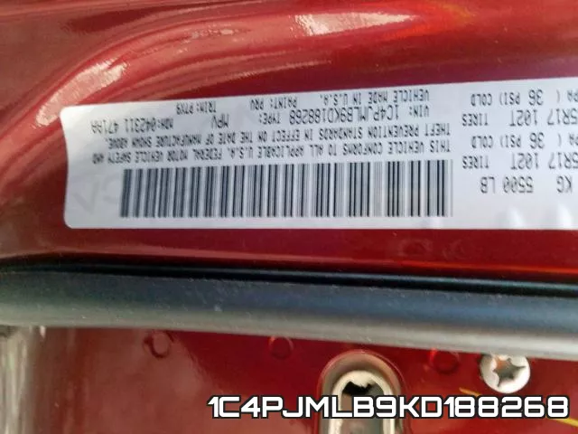 1C4PJMLB9KD188268 фото 2
