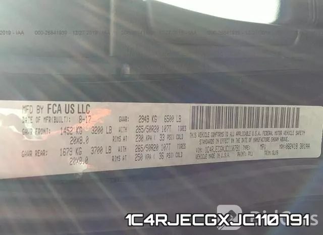 1C4RJECGXJC110791 фото 10