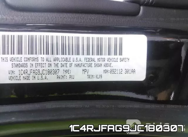 1C4RJFAG9JC180307 фото 10