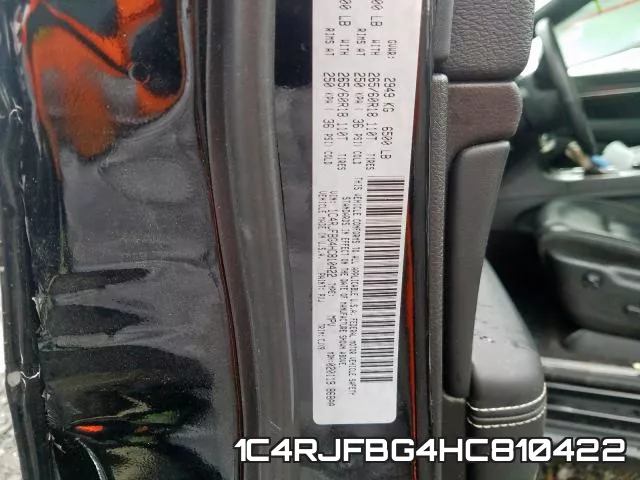 1C4RJFBG4HC810422 фото 2