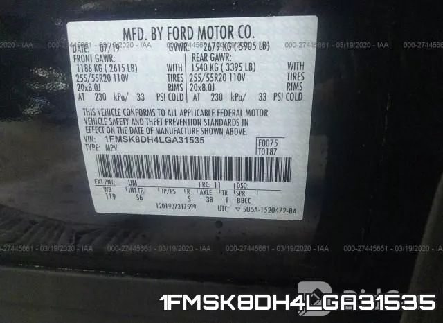 1FMSK8DH4LGA31535 фото 10