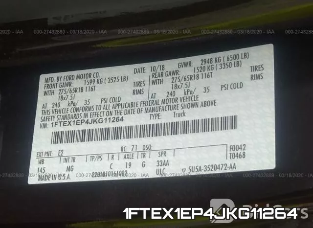 1FTEX1EP4JKG11264 фото 10