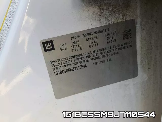 1G1BC5SM9J7110544 фото 2