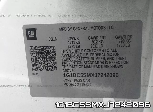 1G1BC5SMXJ7242096 фото 10