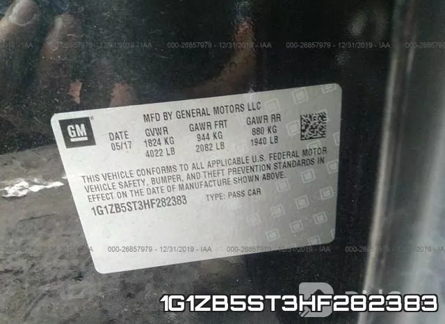 1G1ZB5ST3HF282383 фото 10