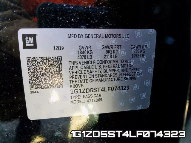 1G1ZD5ST4LF074323 фото 2