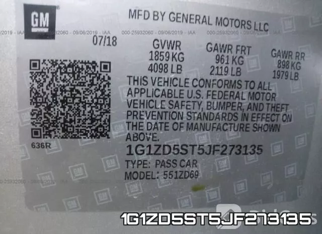 1G1ZD5ST5JF273135 фото 10