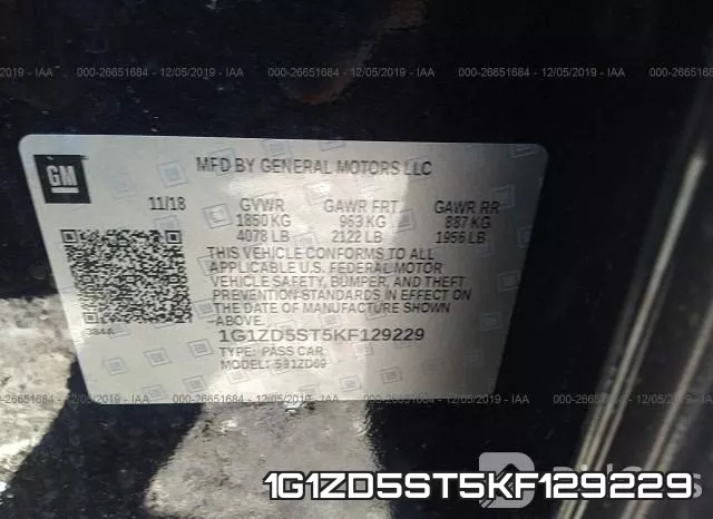1G1ZD5ST5KF129229 фото 10