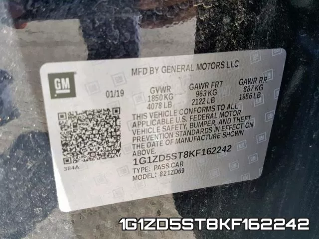 1G1ZD5ST8KF162242 фото 2