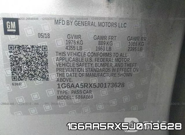 1G6AA5RX5J0173628 фото 10