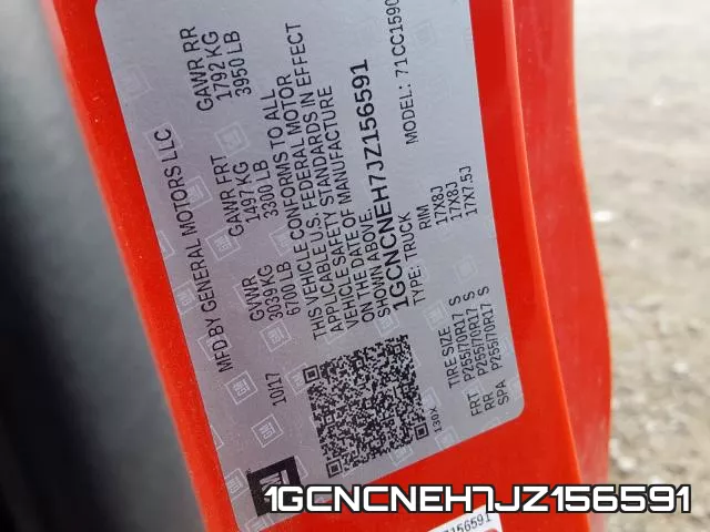 1GCNCNEH7JZ156591 фото 2
