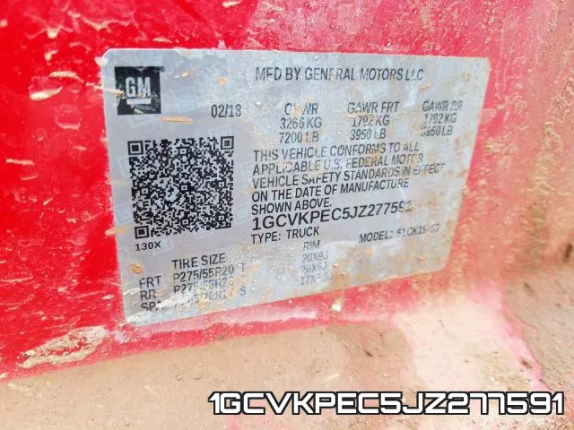 1GCVKPEC5JZ277591 фото 2