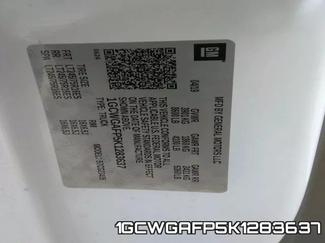 1GCWGAFP5K1283637 фото 2