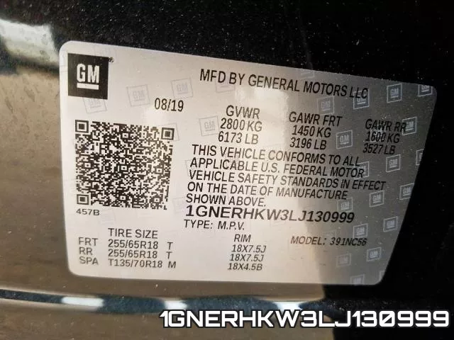 1GNERHKW3LJ130999 фото 2