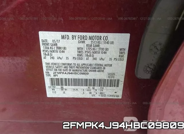 2FMPK4J94HBC09809 фото 10