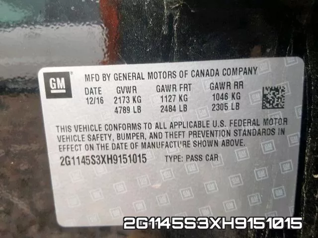 2G1145S3XH9151015 фото 2