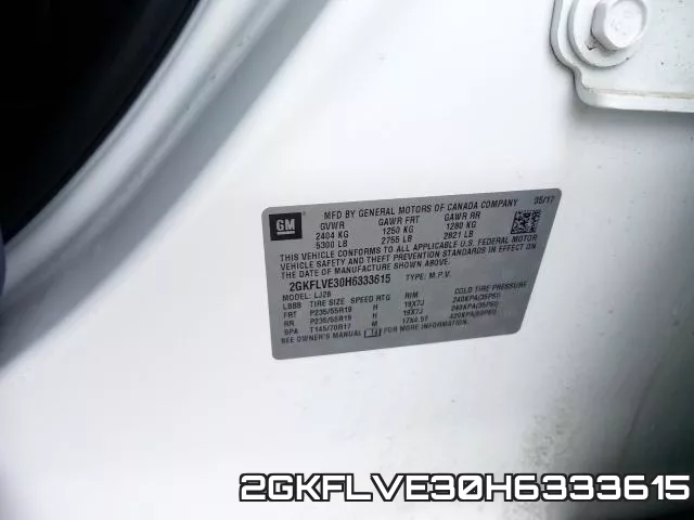 2GKFLVE30H6333615 фото 2