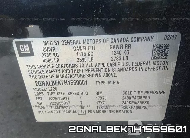 2GNALBEK7H1569601 фото 10