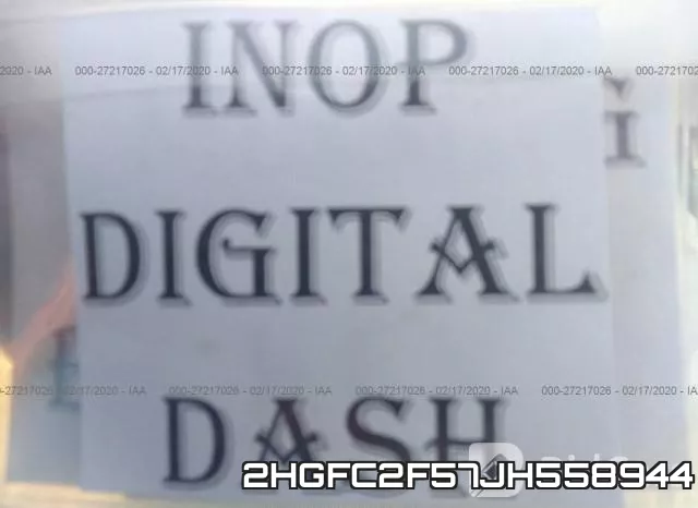 2HGFC2F57JH558944 фото 8