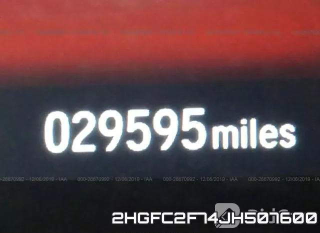 2HGFC2F74JH507600 фото 8