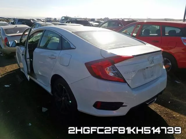 2HGFC2F81KH514739 фото 4