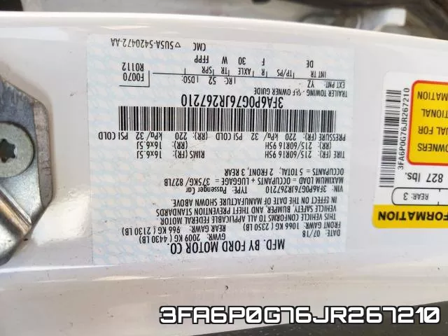 3FA6P0G76JR267210 фото 2
