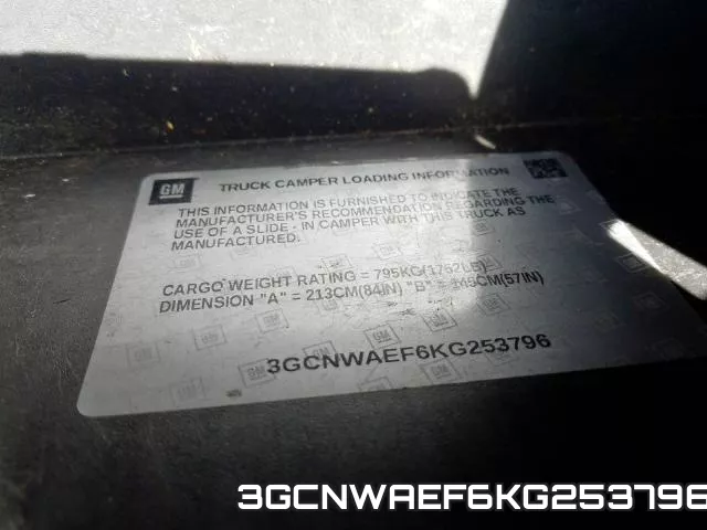 3GCNWAEF6KG253796 фото 2