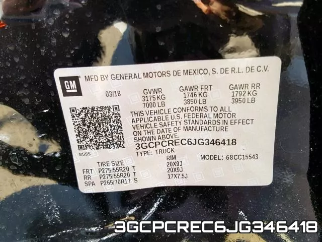 3GCPCREC6JG346418 фото 2