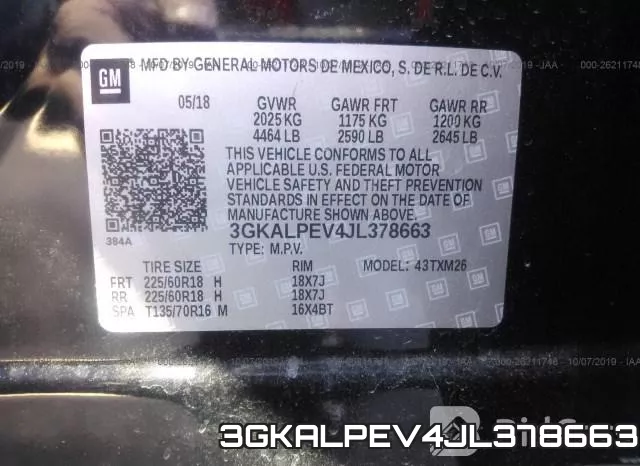3GKALPEV4JL378663 фото 10