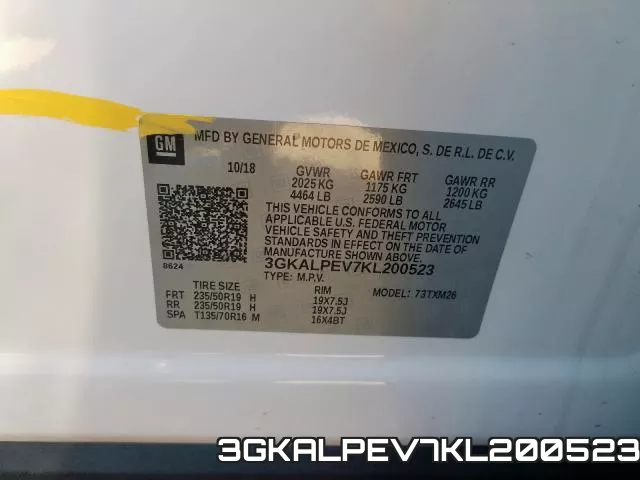 3GKALPEV7KL200523 фото 2