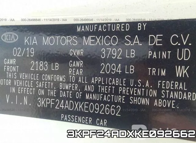 3KPF24ADXKE092662 фото 10