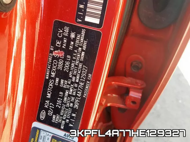 3KPFL4A77HE129327 фото 2