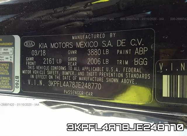3KPFL4A78JE248770 фото 10