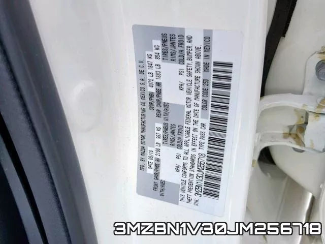3MZBN1V30JM256718 фото 2