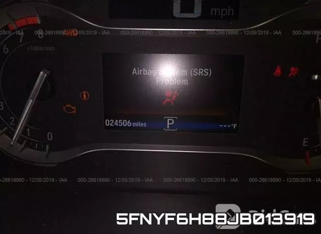 5FNYF6H88JB013919 фото 8