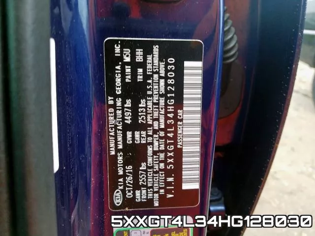 5XXGT4L34HG128030 фото 2