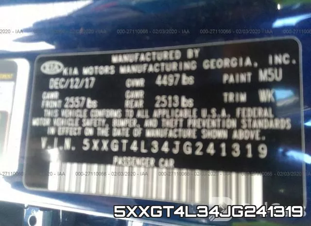 5XXGT4L34JG241319 фото 10
