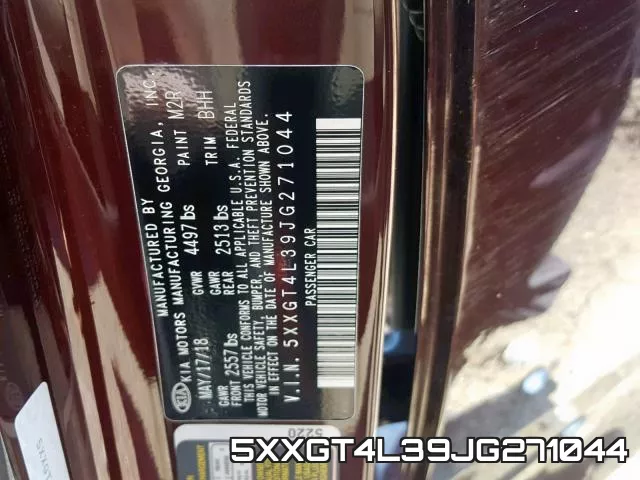 5XXGT4L39JG271044 фото 2