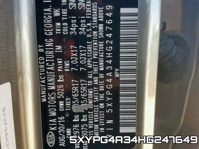 5XYPG4A34HG247649 фото 2