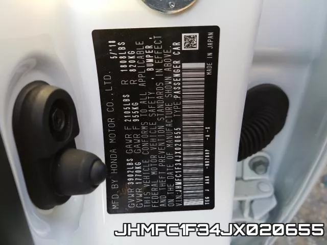 JHMFC1F34JX020655 фото 2
