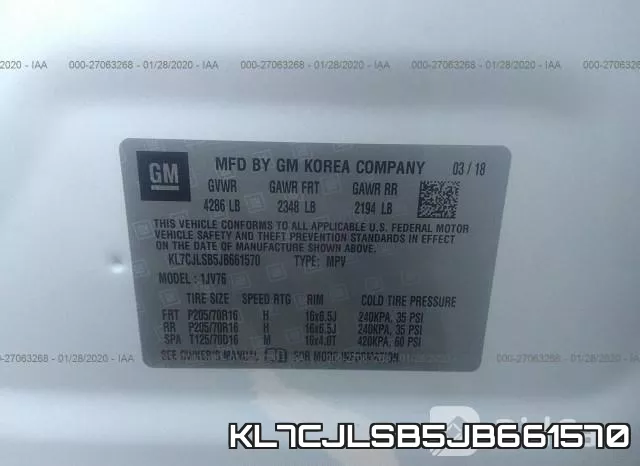 KL7CJLSB5JB661570 фото 10