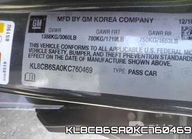 KL8CB6SA0KC760469 фото 10
