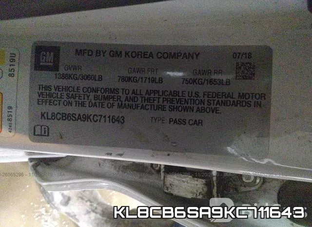 KL8CB6SA9KC711643 фото 10