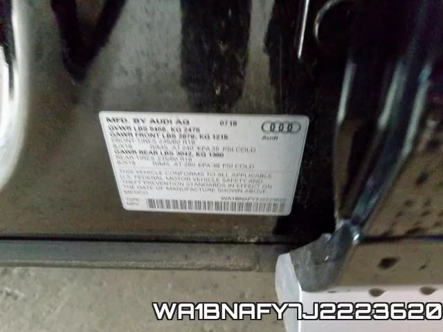 WA1BNAFY7J2223620 фото 2