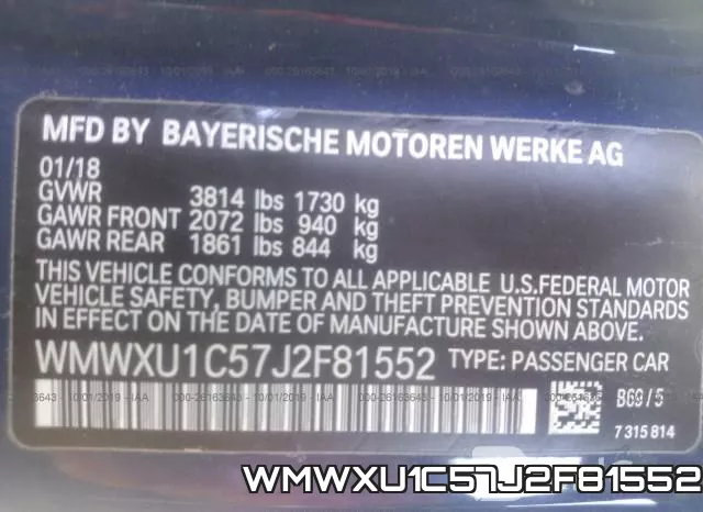 WMWXU1C57J2F81552 фото 10