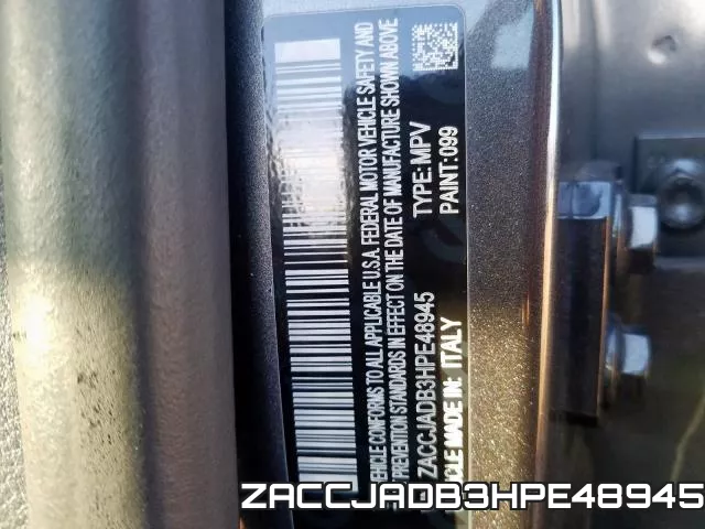 ZACCJADB3HPE48945 фото 2
